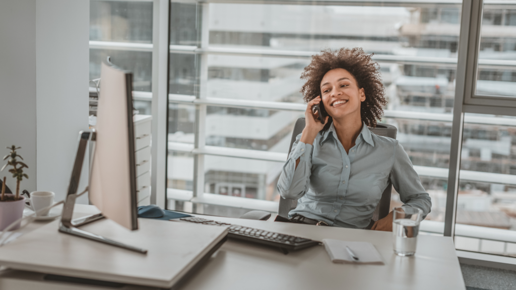 An image of a successful female entrepreneur