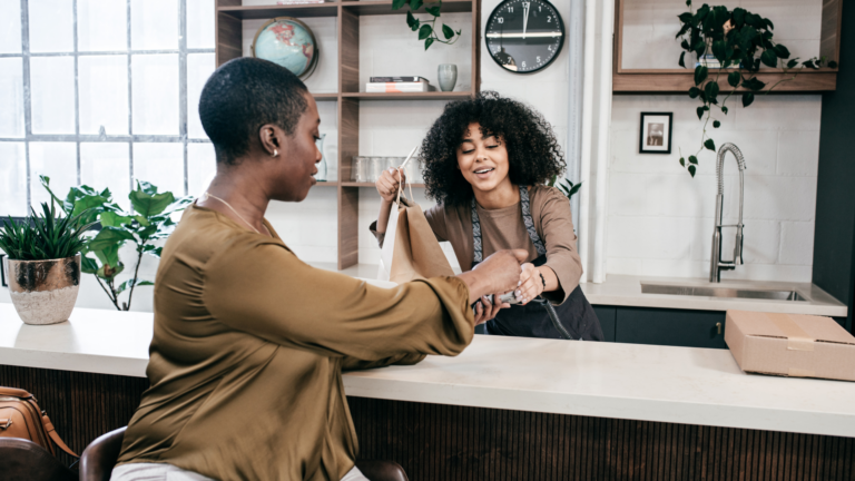 An image of two small business owners in Markham who are discussing their common accounting mistakes