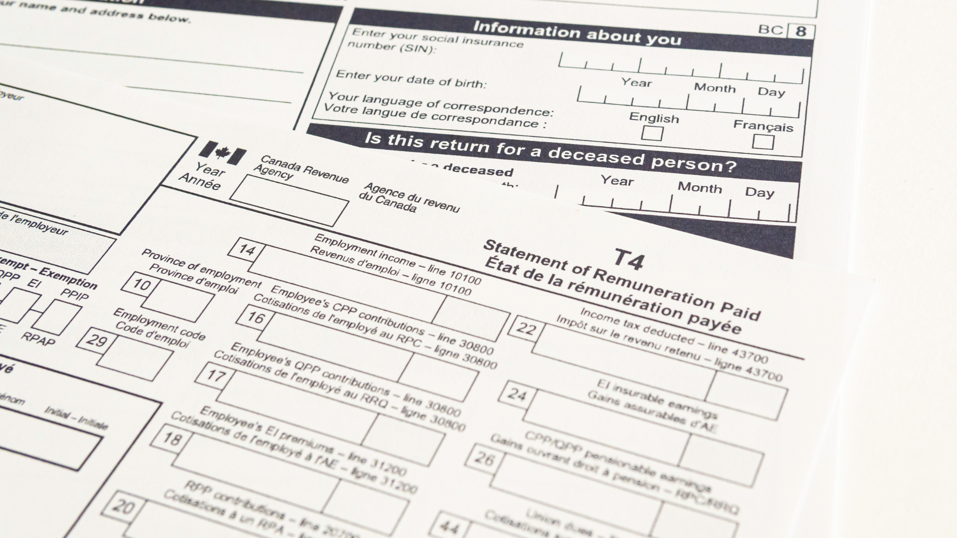 An image of some 2024 Tax documents