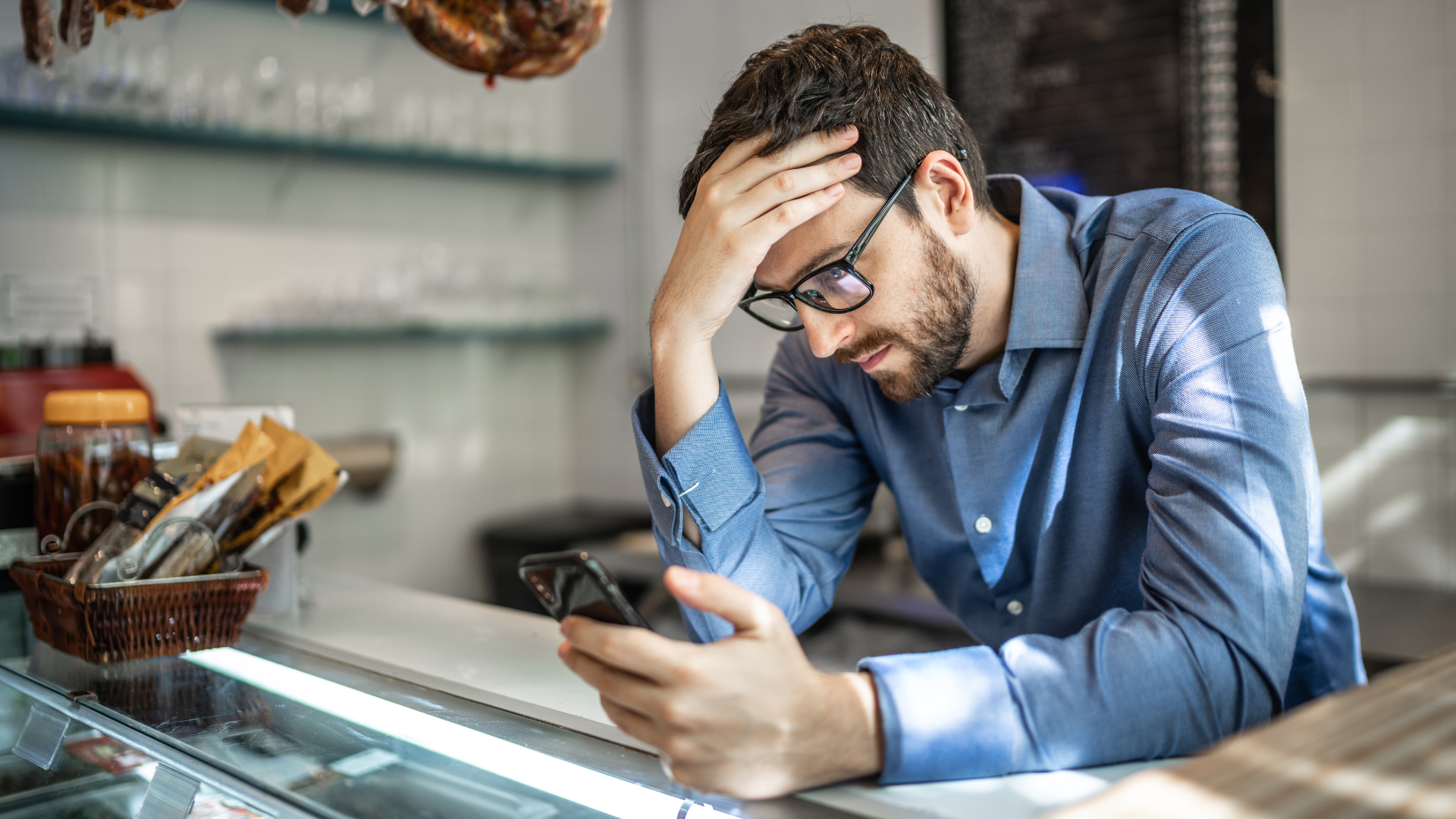 An image of a business owner in Markham, reviewing his small business deductions