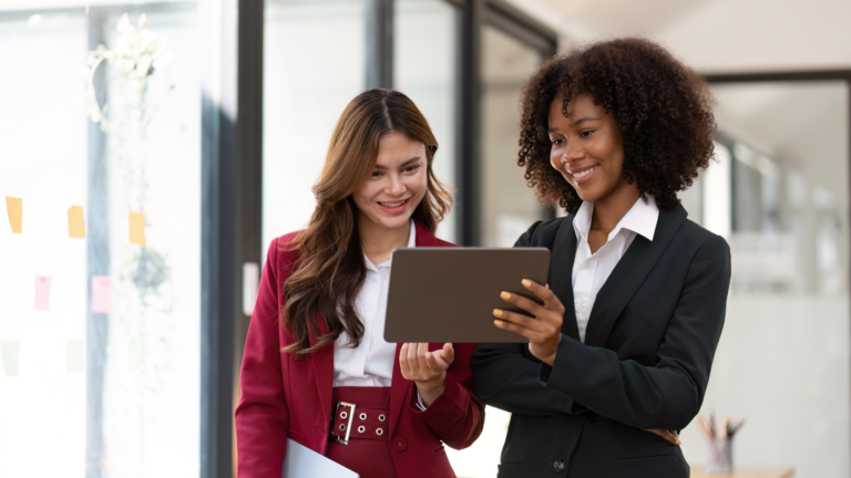 Two young business owners in Markham who have just started discussing their succession plan