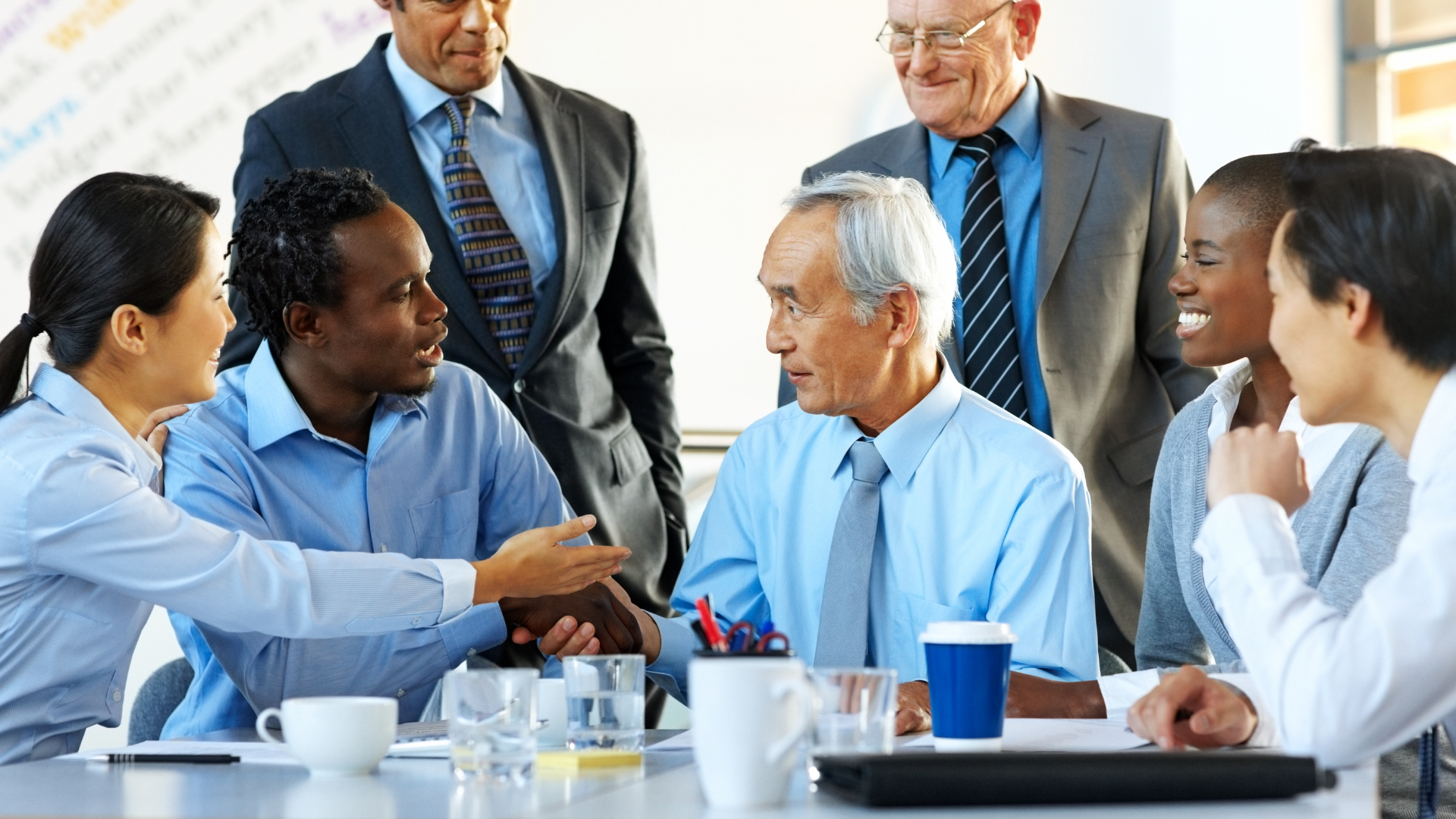An image of a young entrepreneur who is looking to buy a business from an elderly business owner in Markham.